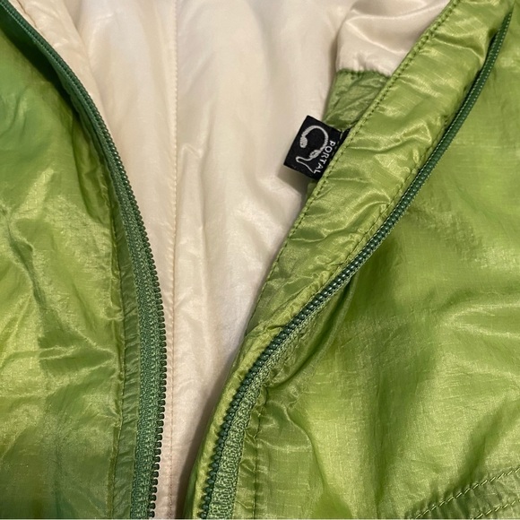 REI Lightweight Zip Front Vest, Green and Cream, Size Medium - Picture 3 of 11